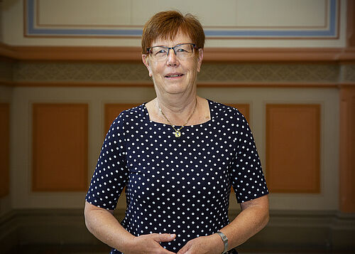 Dr. Gisela Boeck arbeitet nach Renteneintritt als Gastprofessorin an der Rigaer Technischen Universität. (Foto: Universität Rostock/Julia Tetzke).