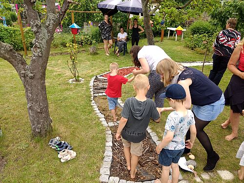 Erlebnisgarten für eine benachbarte Kita 